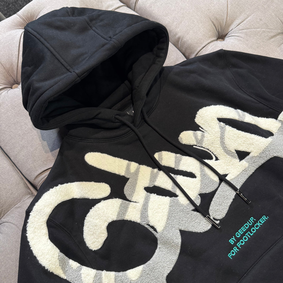 Geedup x Footlocker Handstyle Hoodie 'Turbo Black White Grey' (Brand New)