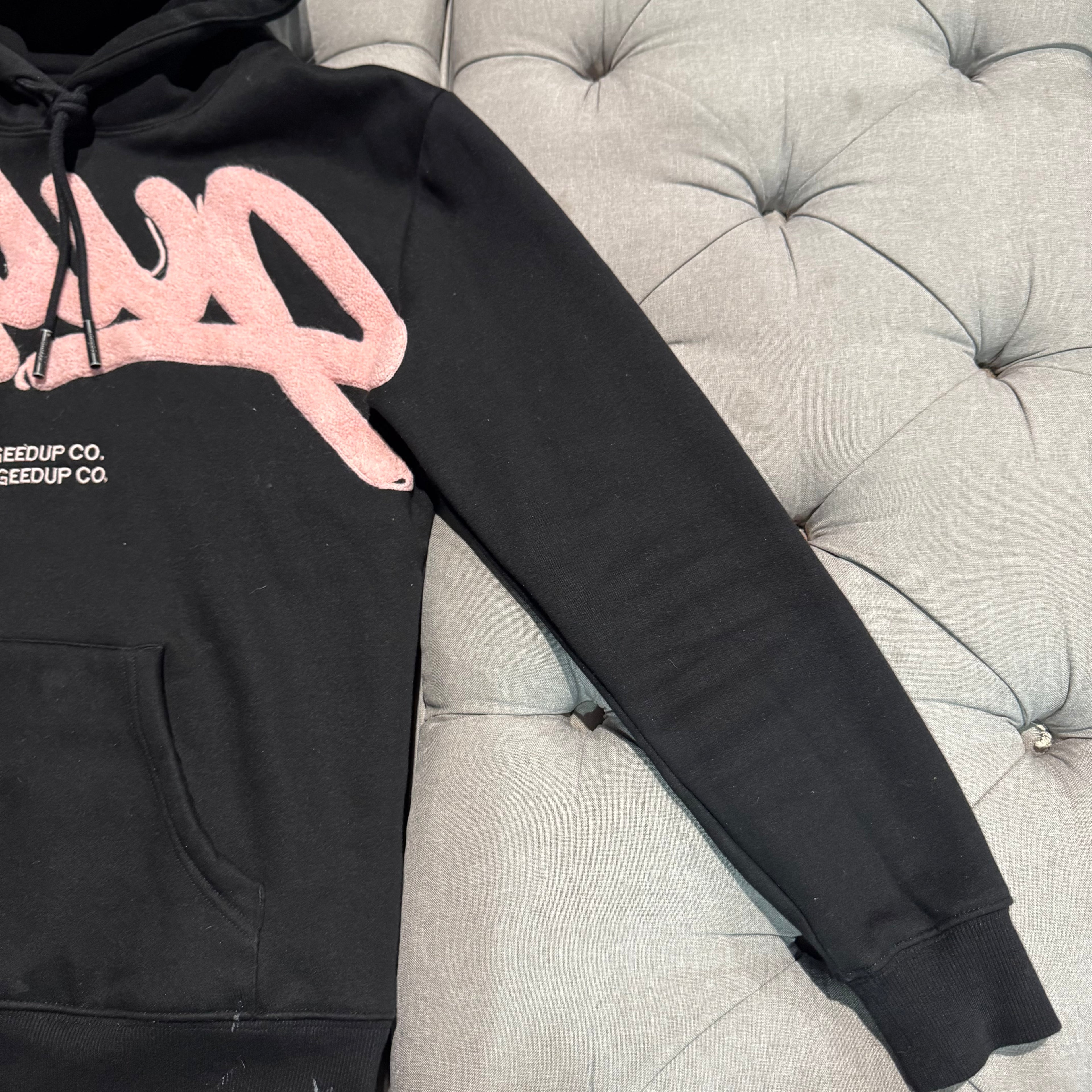 Geedup Handstyle Hoodie 'Black Pink' (Second hand)