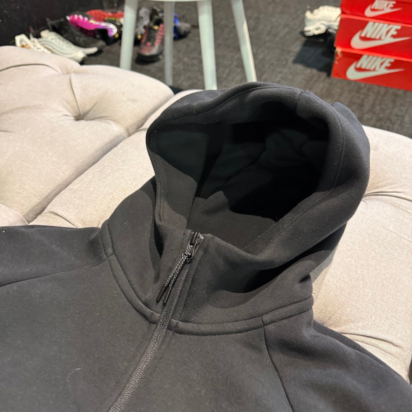 Nike Tech Fleece Jacket Reflective Set 'Black Grey' (Second hand)