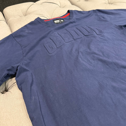 Geedup Embossed Logo T-Shirt 'Navy Blue' (Second hand)