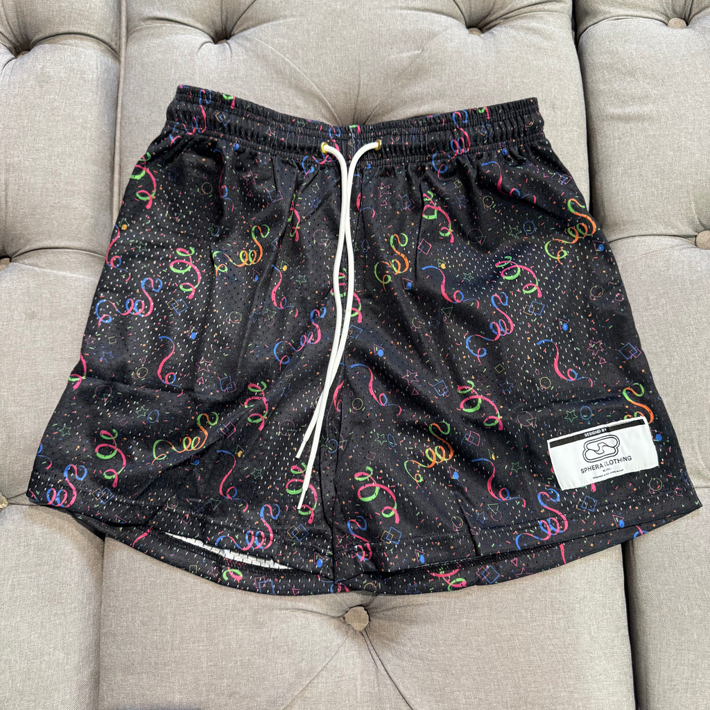 Sphera Mesh Shorts 'Retro Confetti' (Brand New)