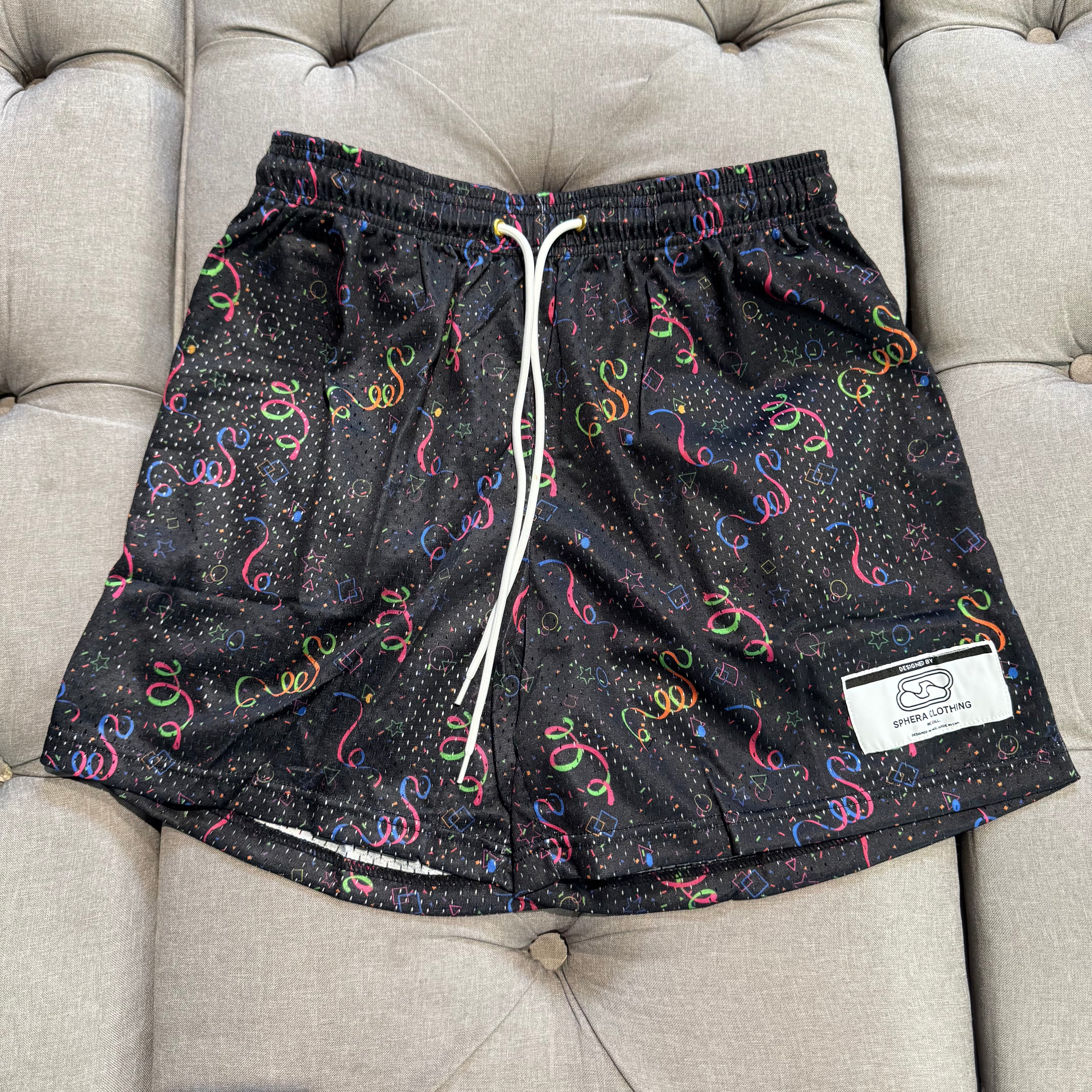 Sphera Mesh Shorts 'Retro Confetti' (Brand New)