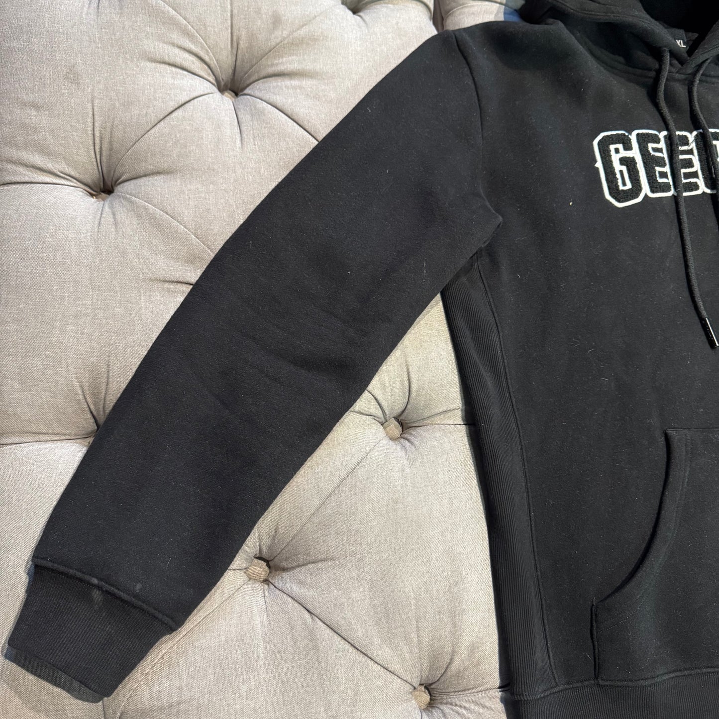 Geedup Play For Keeps Hoodie 'Black Black White' (Second hand)