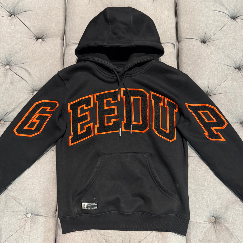 Geedup Team Logo Hoodie 'Black Orange'  (Second hand)