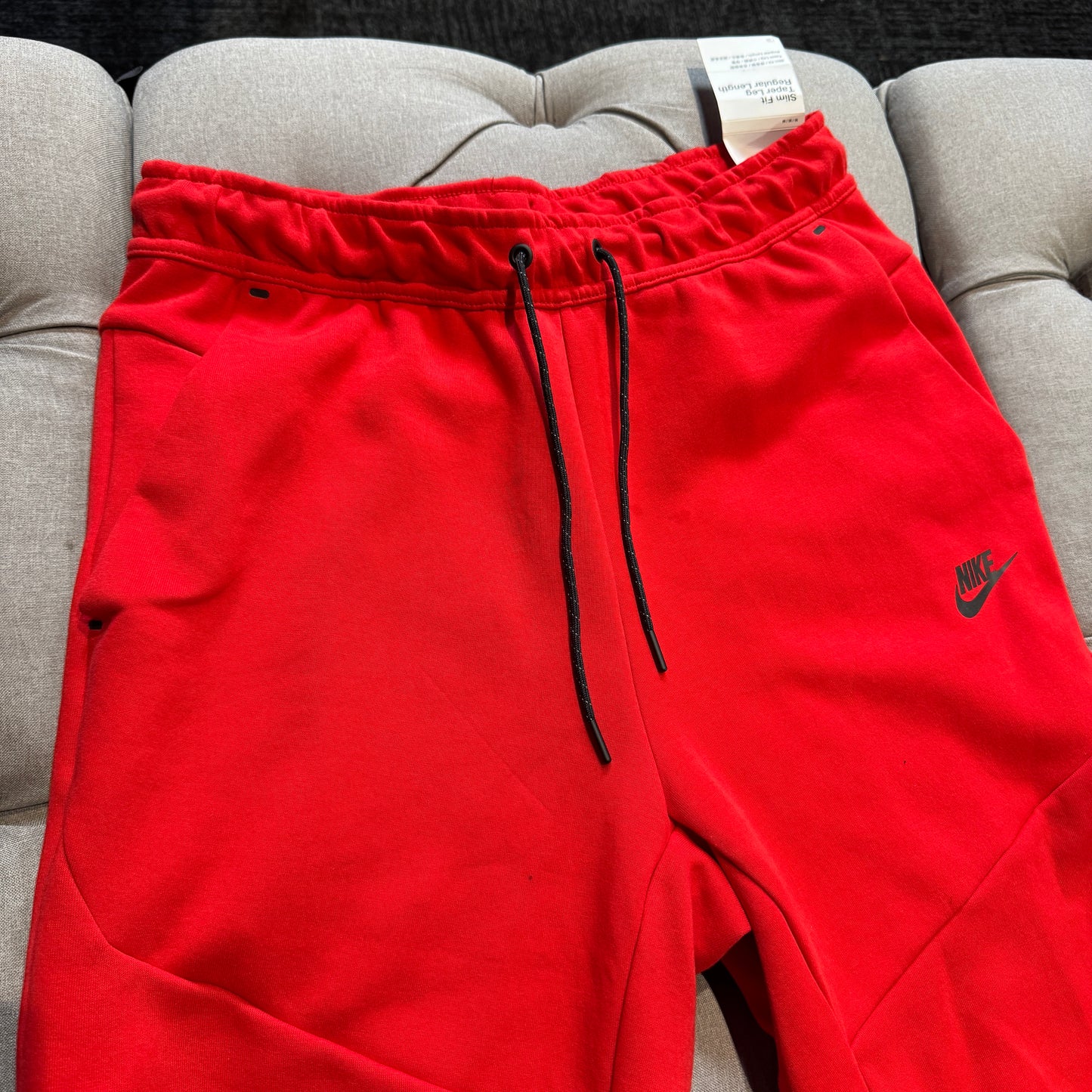 Nike Tech Fleece Pants 'Red' (Brand New)