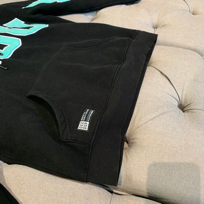 Geedup Team Logo Hoodie ‘Black Teal’ (Second hand)