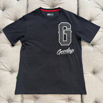 Geedup G Satin Logo T-Shirt 'Black' (Second hand)