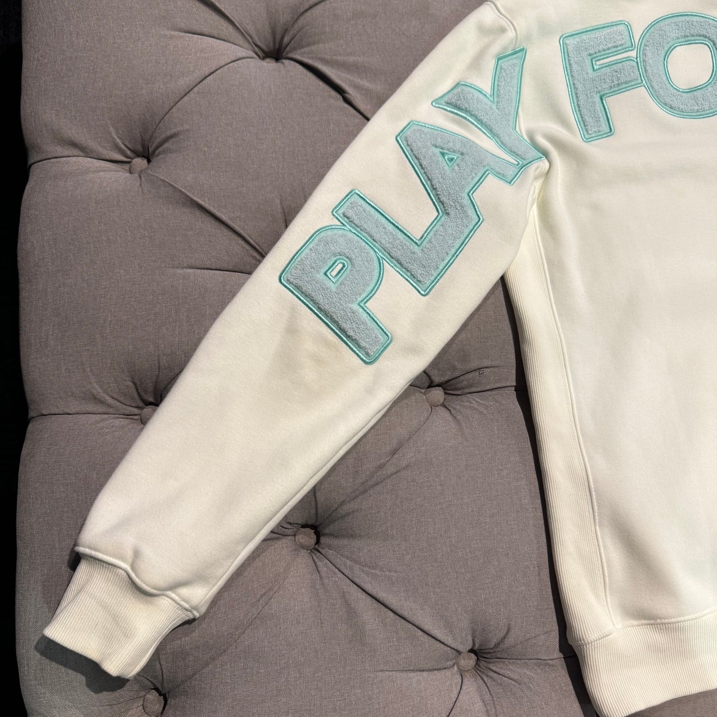 Geedup Play For Keeps Hoodie 'Bone White Teal' (Second hand)