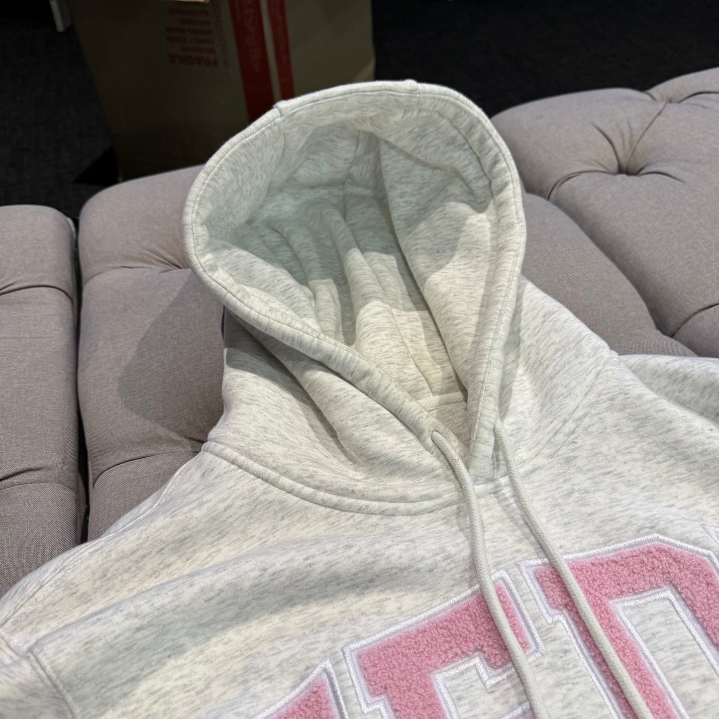 Geedup Team Logo Hoodie 'Marle Grey Pink' (Second hand)