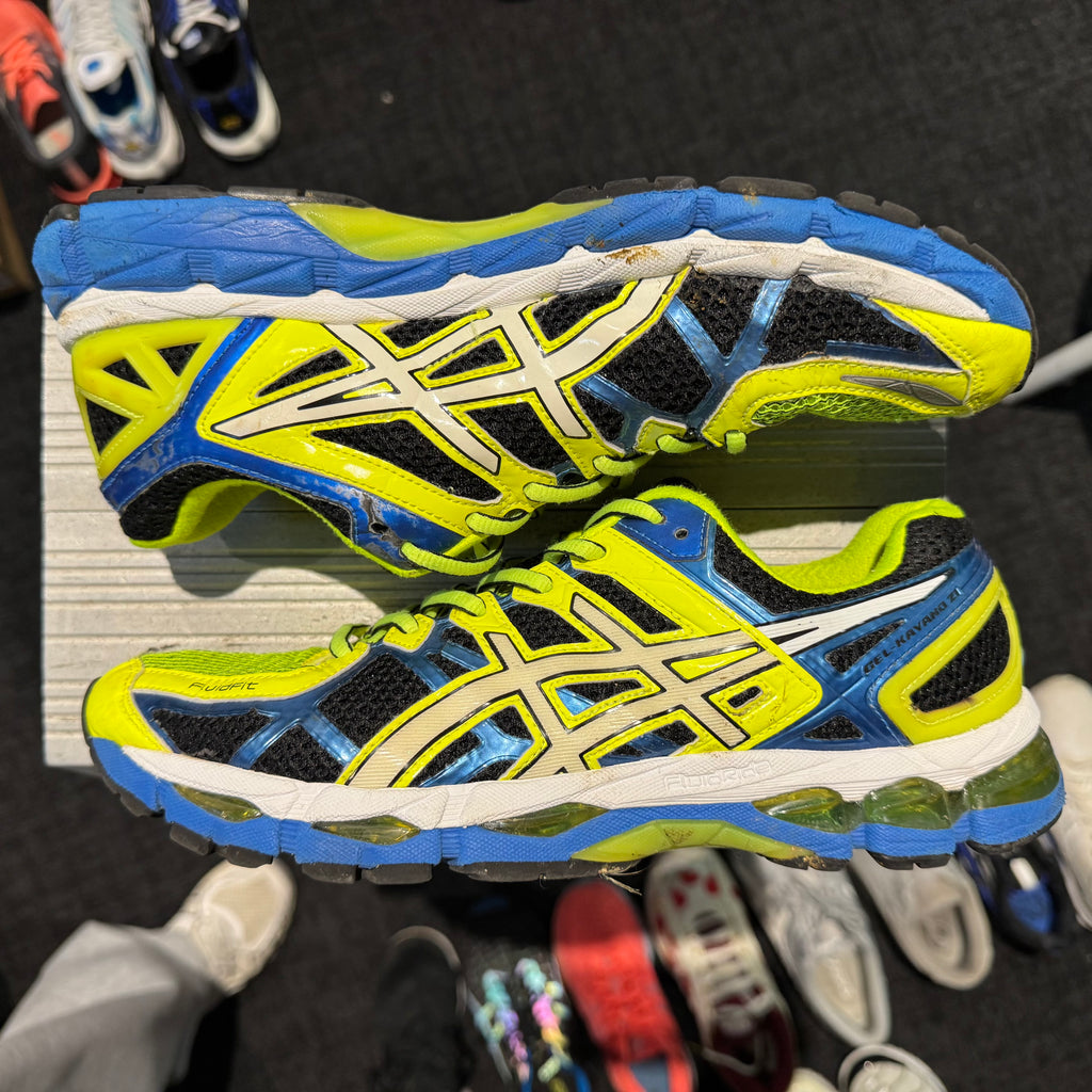 Asics Gel Kayano 21 'Neon Yellow Blue Black' (Second hand)