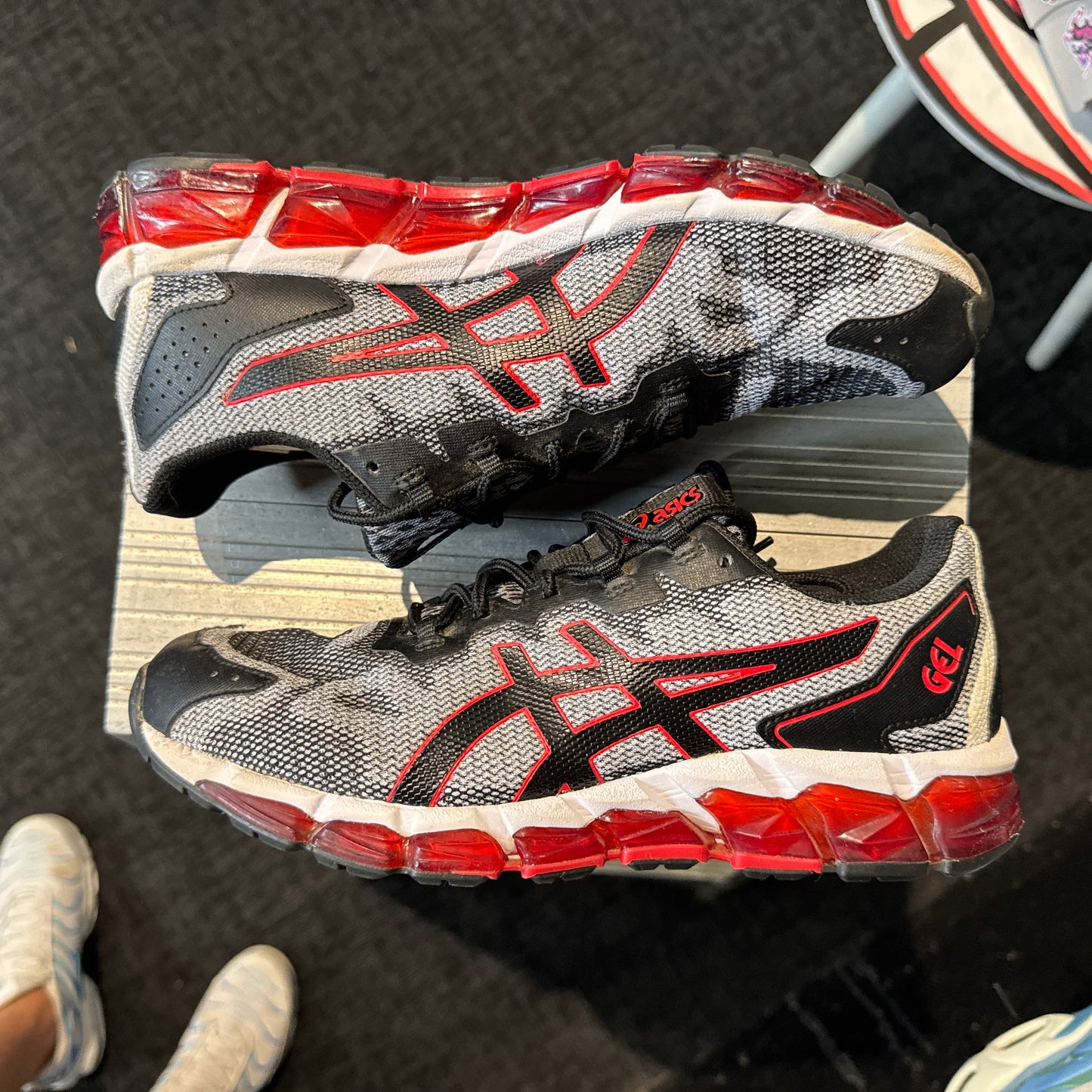 Asics Gel-Quantum 360 6 'Grey Black Classic Red' (Second hand)