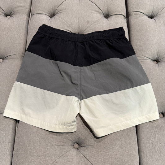 Geedup Front Logo Swim Shorts 'Black Grey' (Second hand)