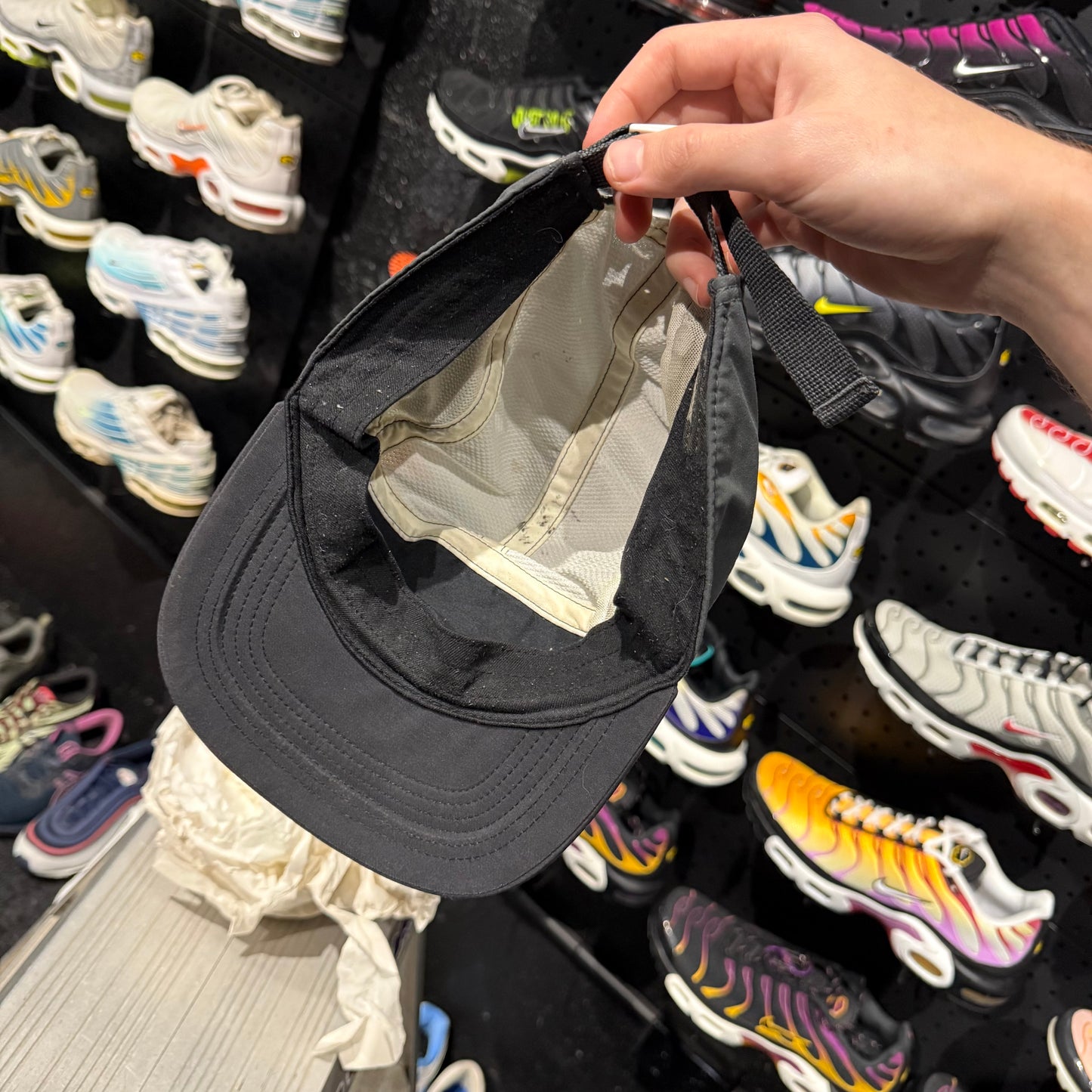 Nike AW84 Side Zip Pannel Cap 'Black Grey' (Second hand)