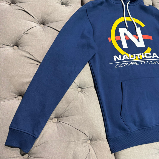 Nautica Competition Hoodie 'Navy Multi Colour Logo' (Second hand)