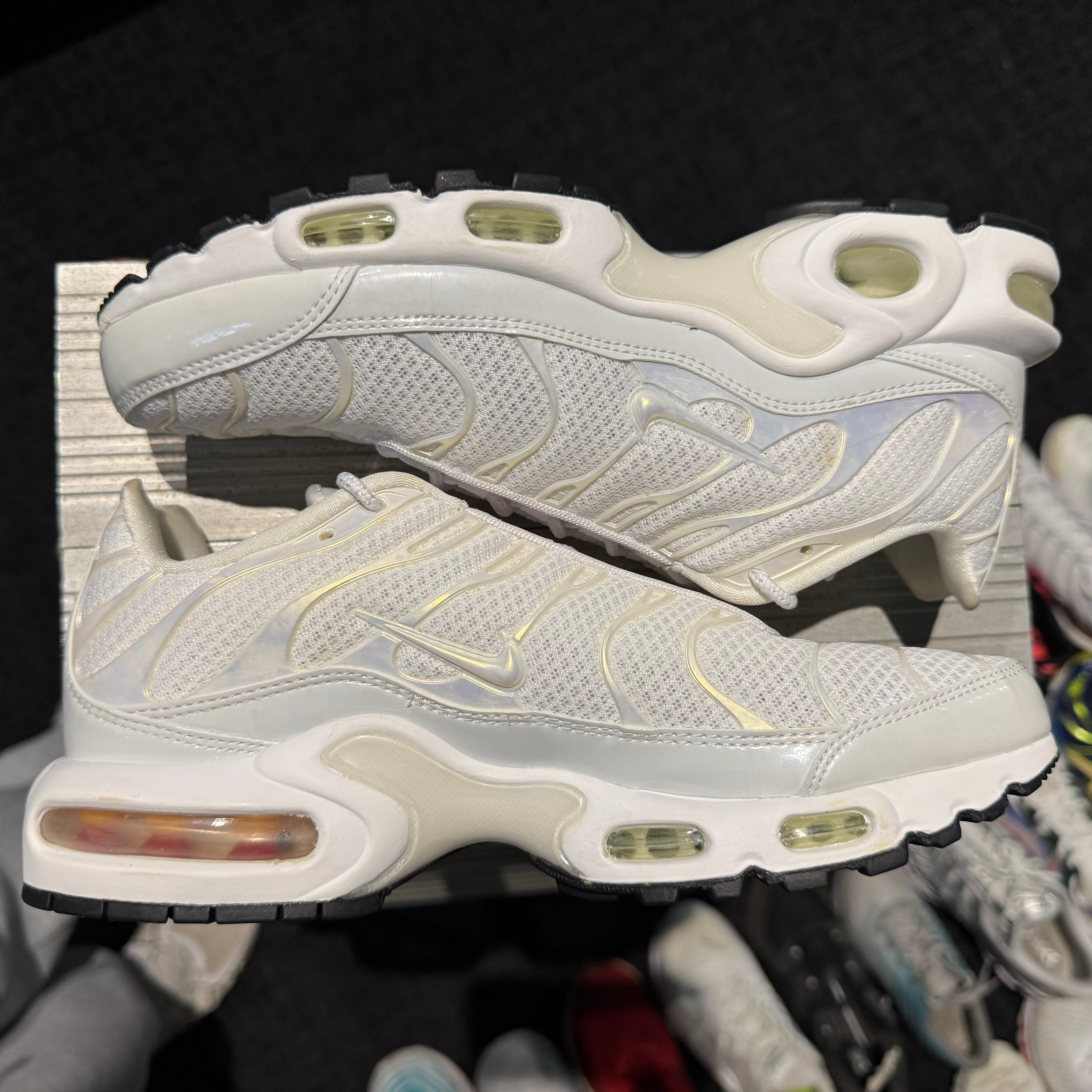 Nike Air Max Plus TN 'Premium Triple White' (Brand New)