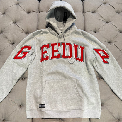 Geedup Team Logo Hoodie 'Grey Red' (Brand New)