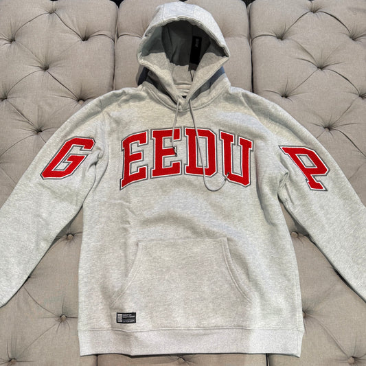 Geedup Team Logo Hoodie 'Grey Red' (Brand New)