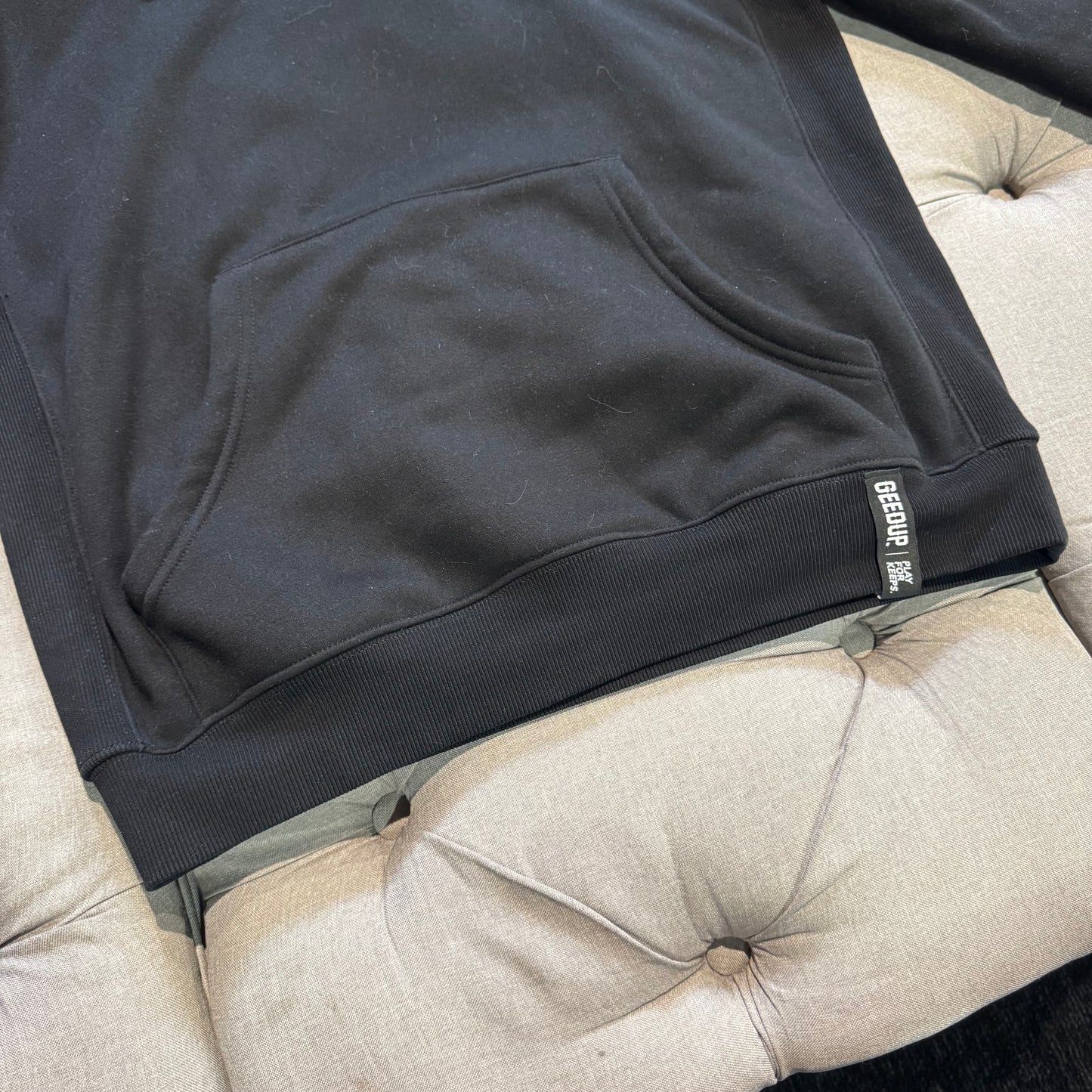 Geedup Play For Keeps Hoodie 'Black Lavender' (Second hand)