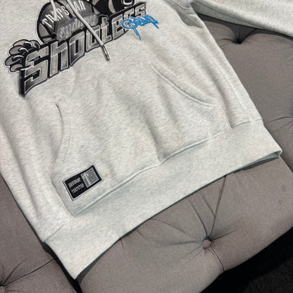 Geedup X Trapstar Sydney Shooters Hoodie 'White Marle Blue' (Second hand)