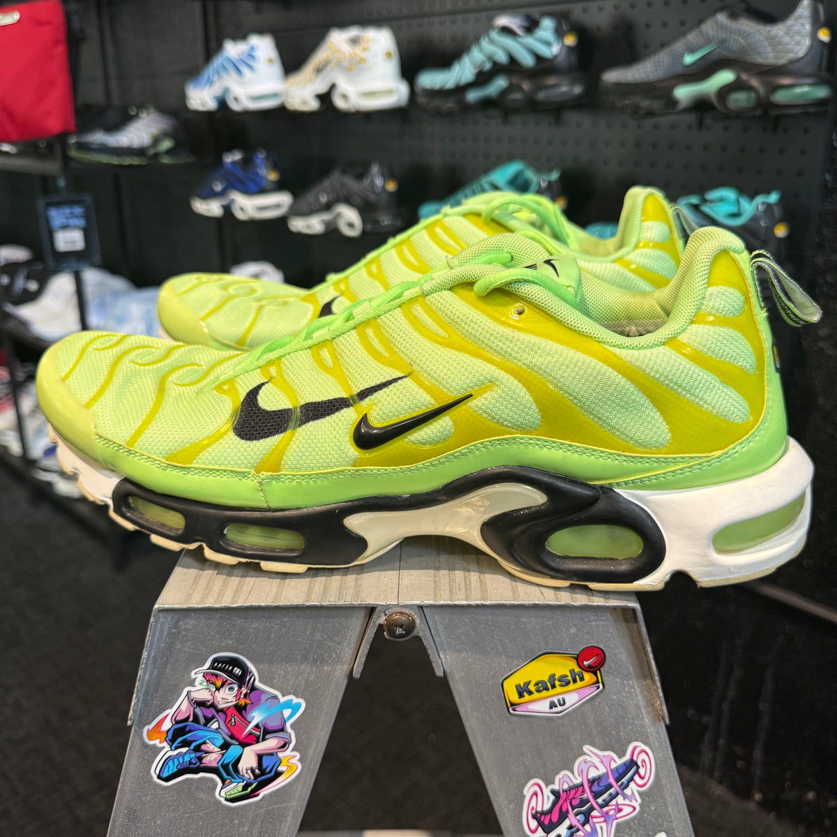 Nike Air Max Plus TN Premium 'Lime Blast Double Swoosh Overbranding' (Second hand)