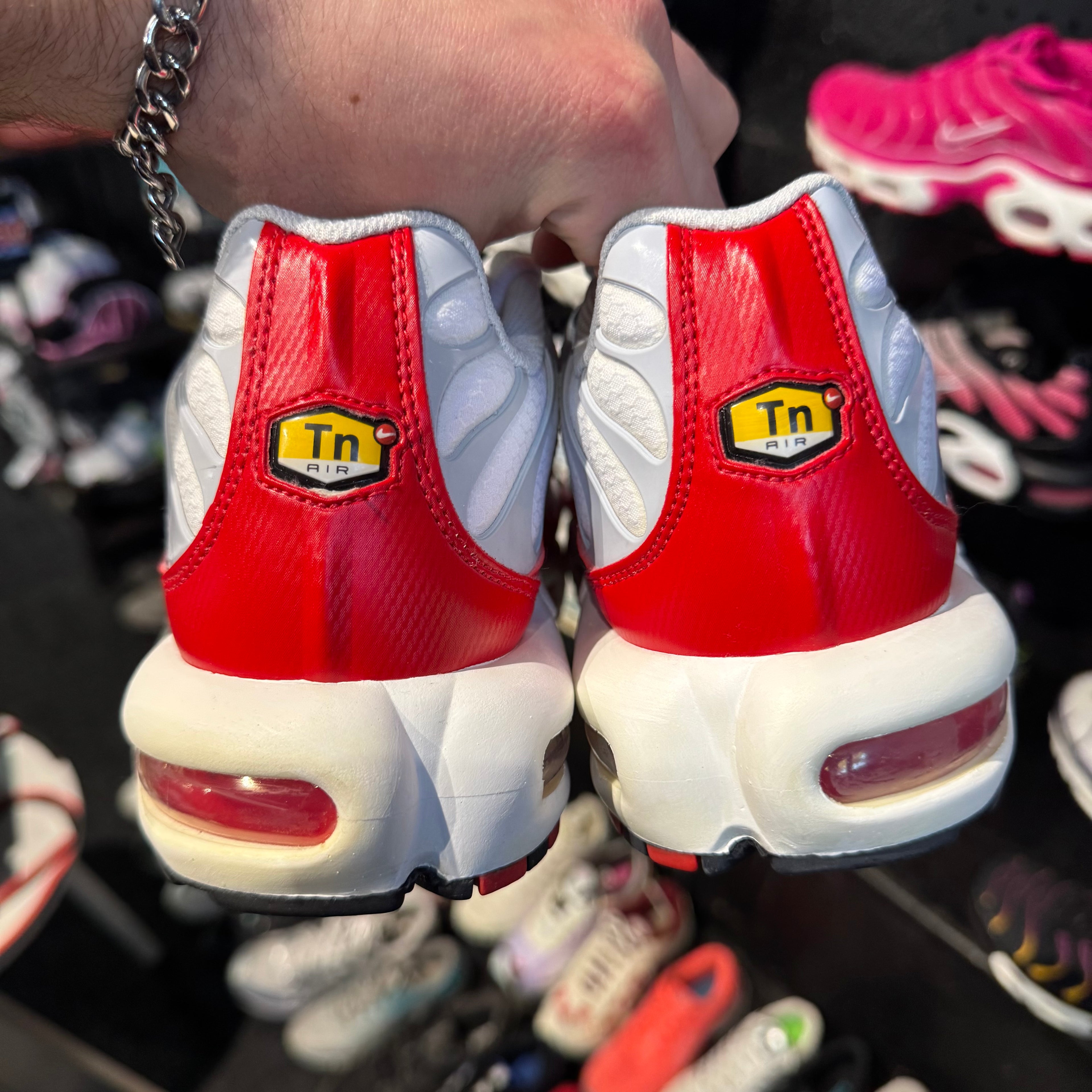 Nike Air Max Plus TN 'White University Red AM1 Tribute Sport Red' (Brand New)