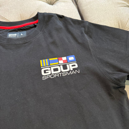Geedup Sportsman Flag T-Shirt 'Black' (Second hand)
