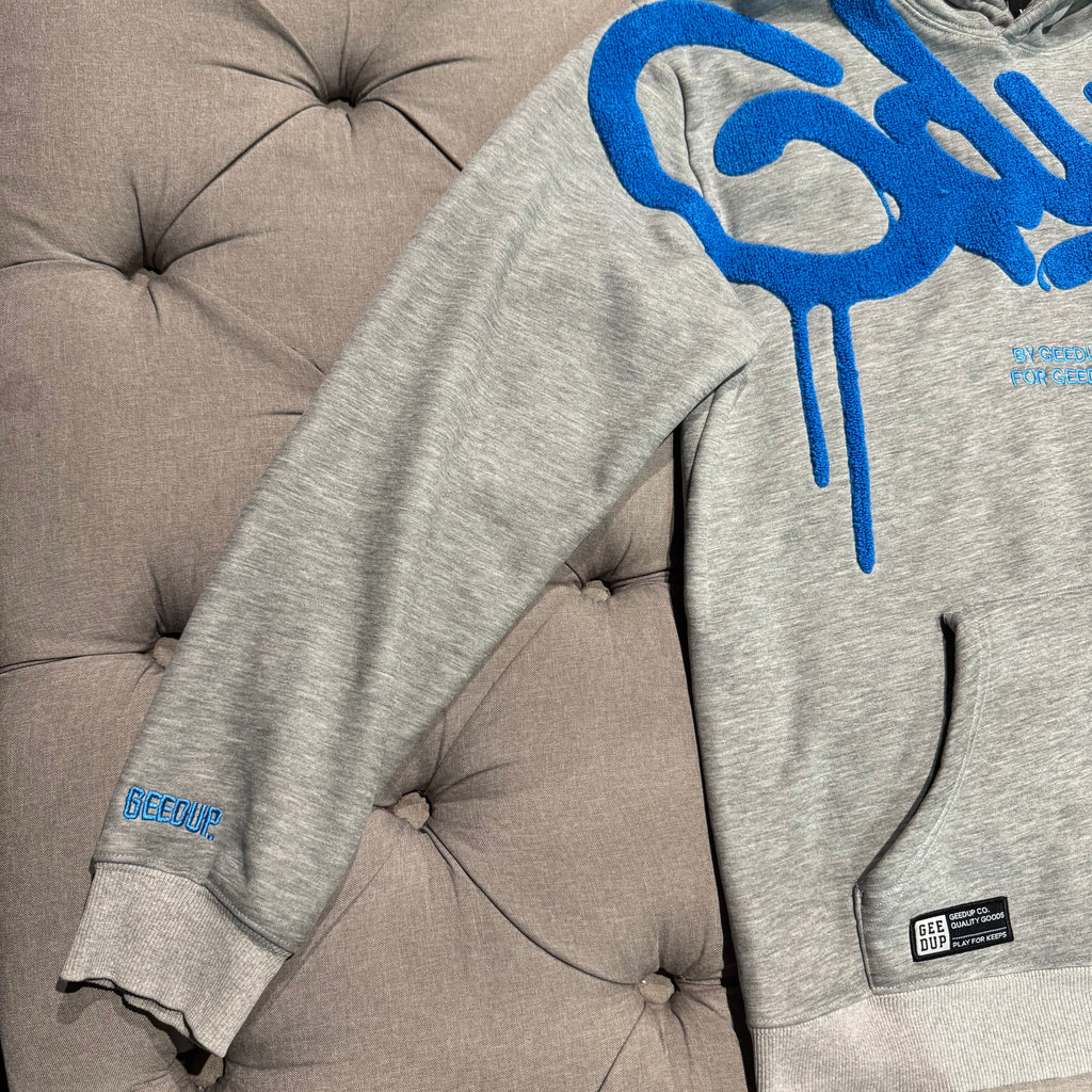 Geedup Handstyle Hoodie 'Grey Blue' (Second hand)