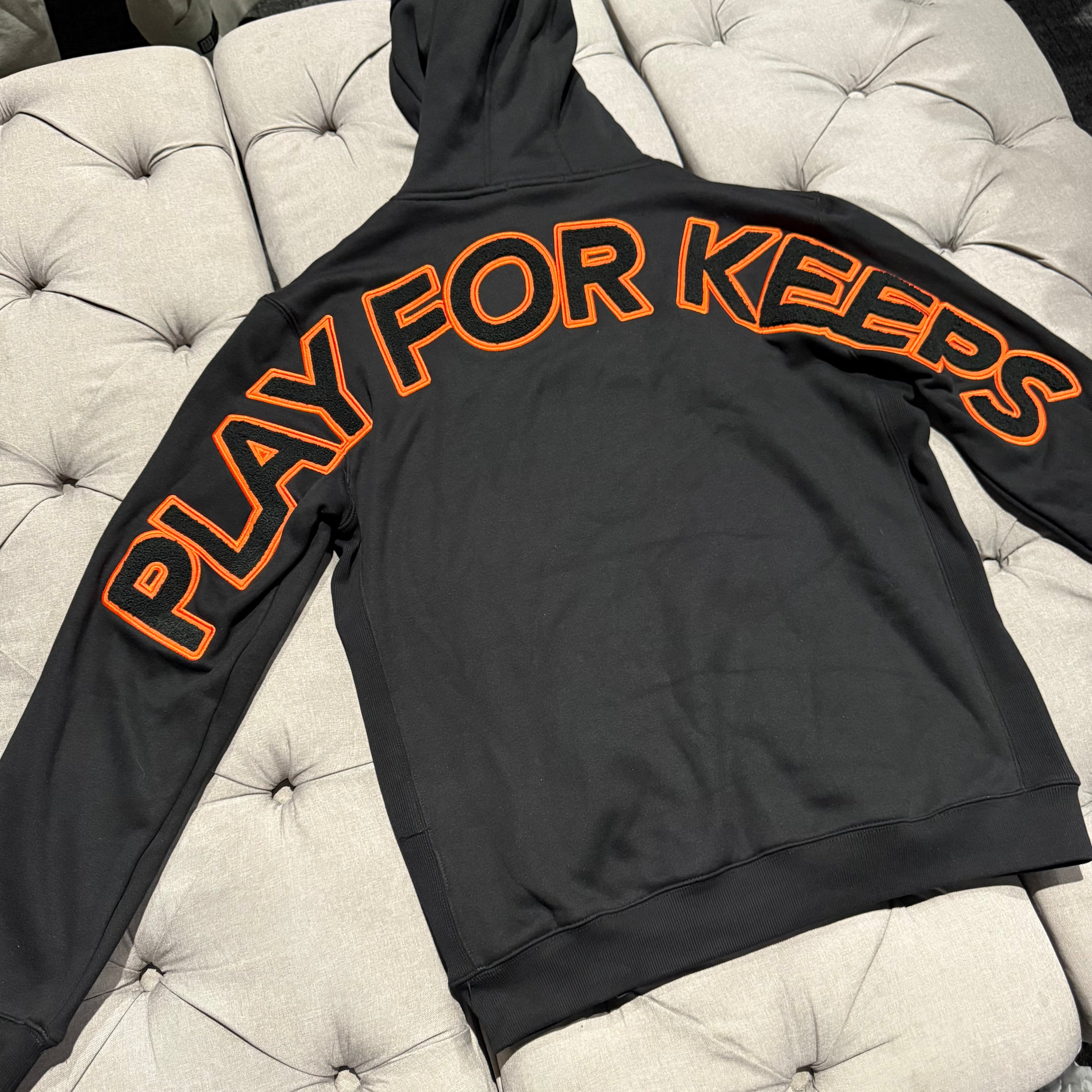 Geedup Play For Keeps Hoodie 'Black/Black Orange' (Brand New)