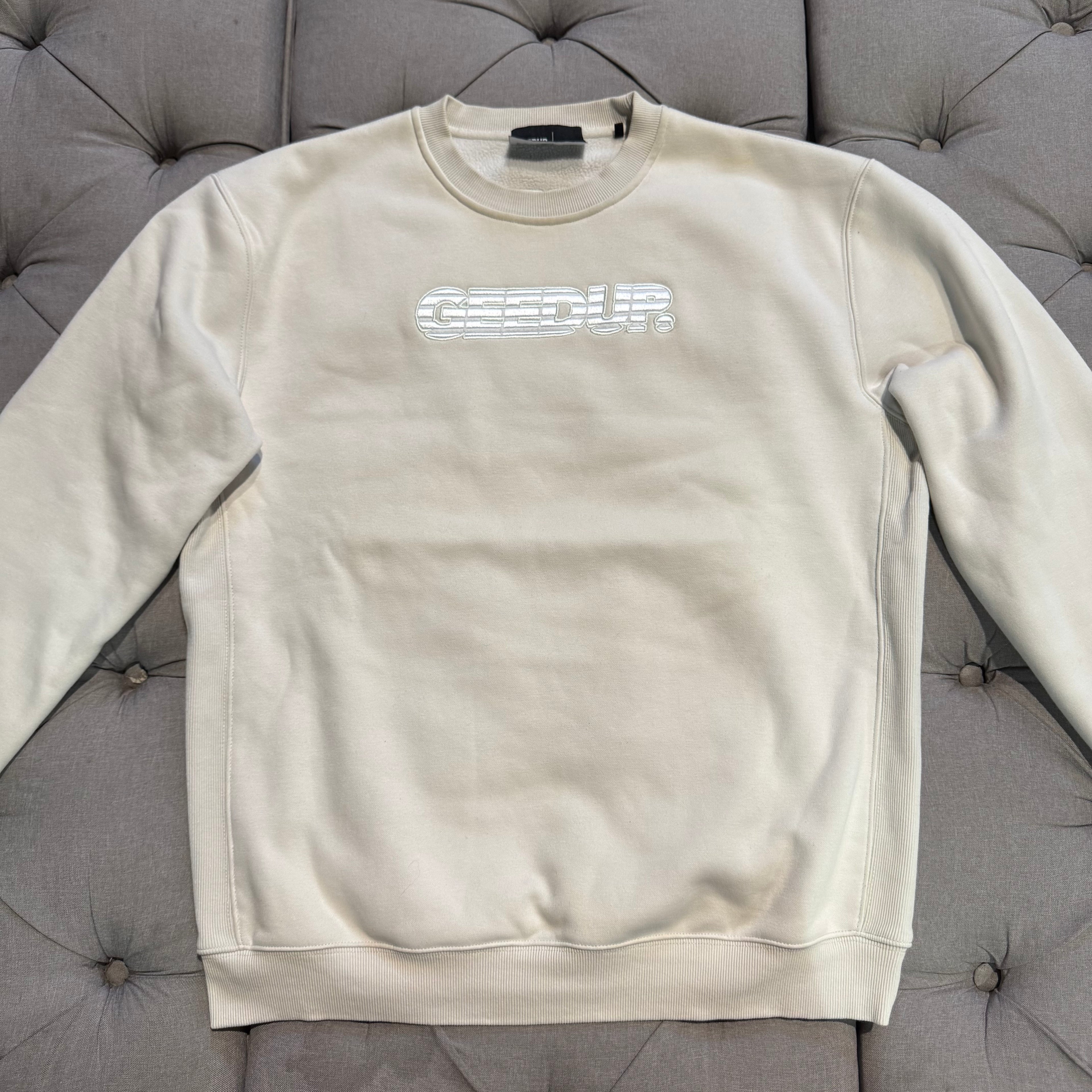 Geedup Sportsman Crewneck 'Ice Grey White' (Second hand)