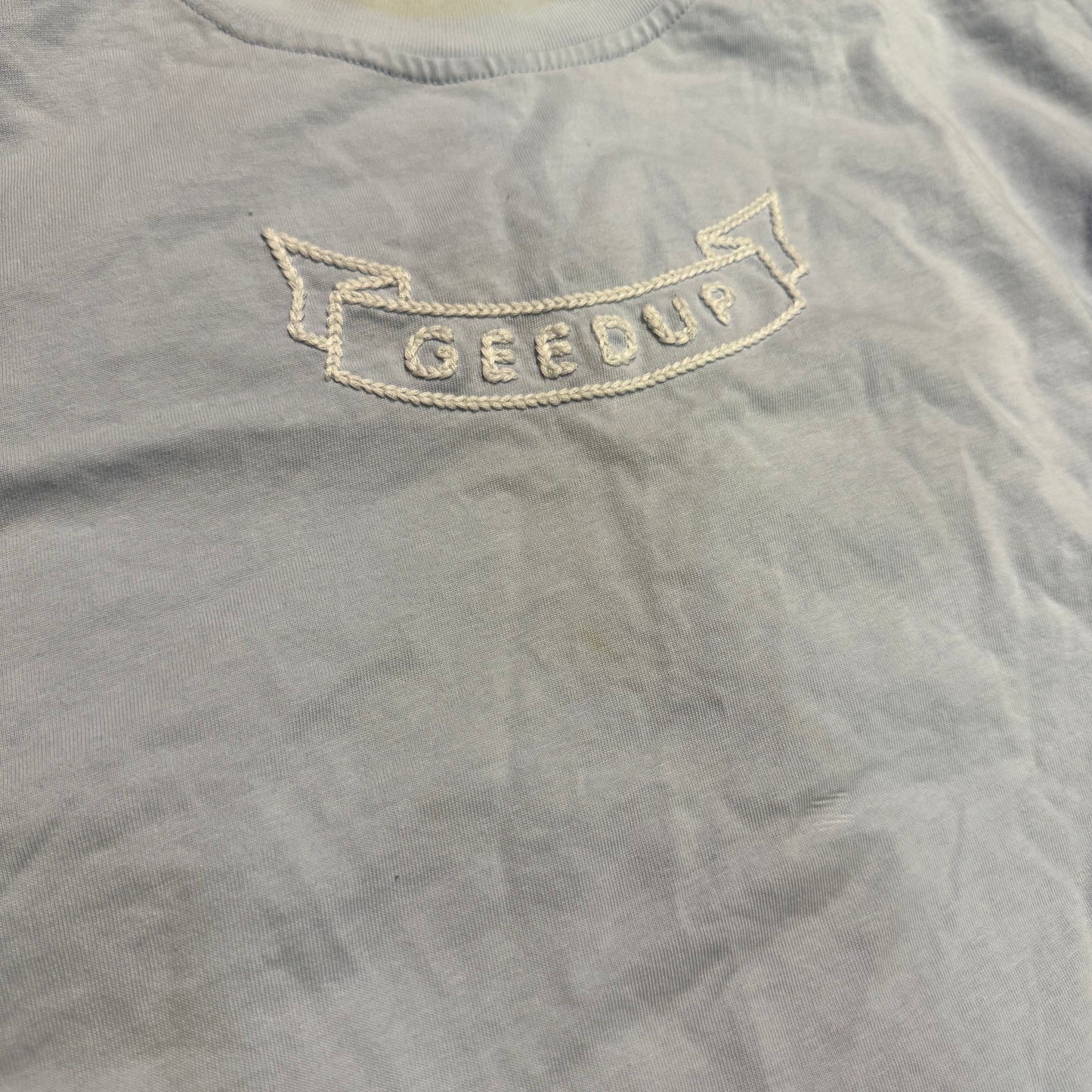 Geedup PFK G Logo T-Shirt 'Univerisity Blue' (Second hand)