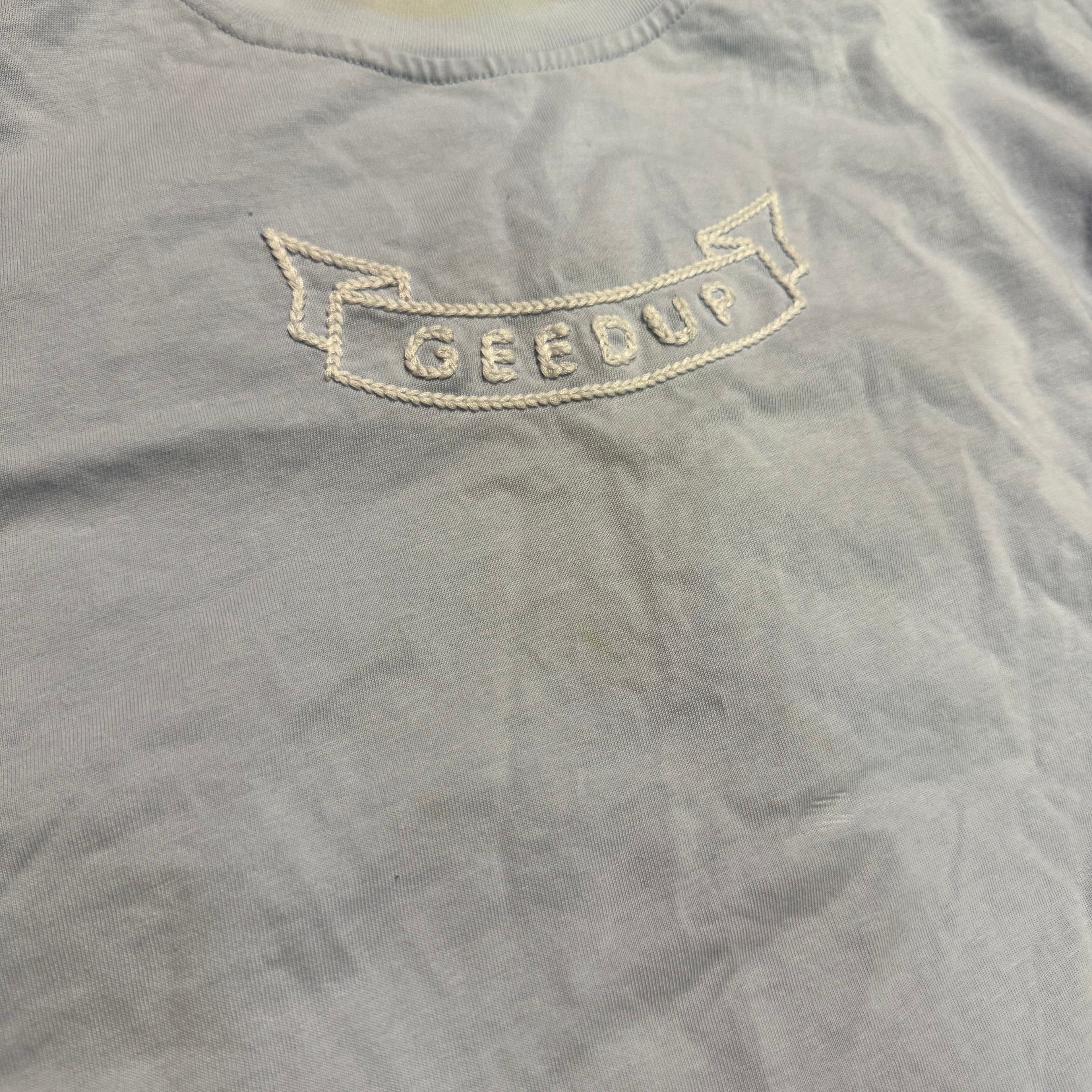 Geedup PFK G Logo T-Shirt 'Univerisity Blue' (Second hand)