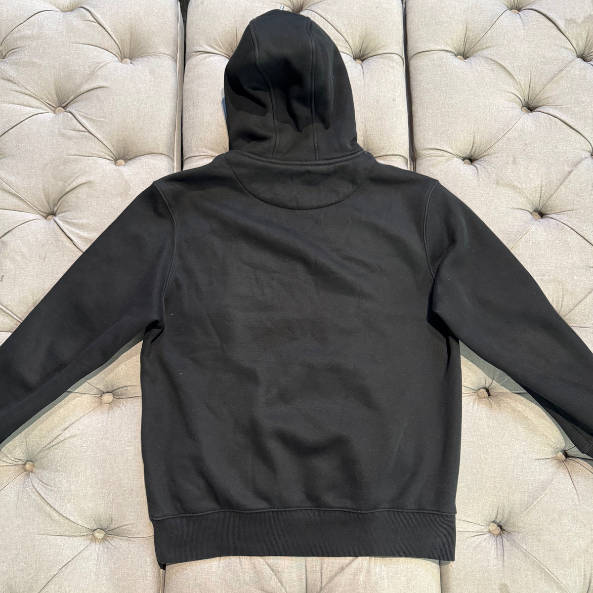Geedup Team Logo Cursive Hoodie 'Black Grey' (Second hand)