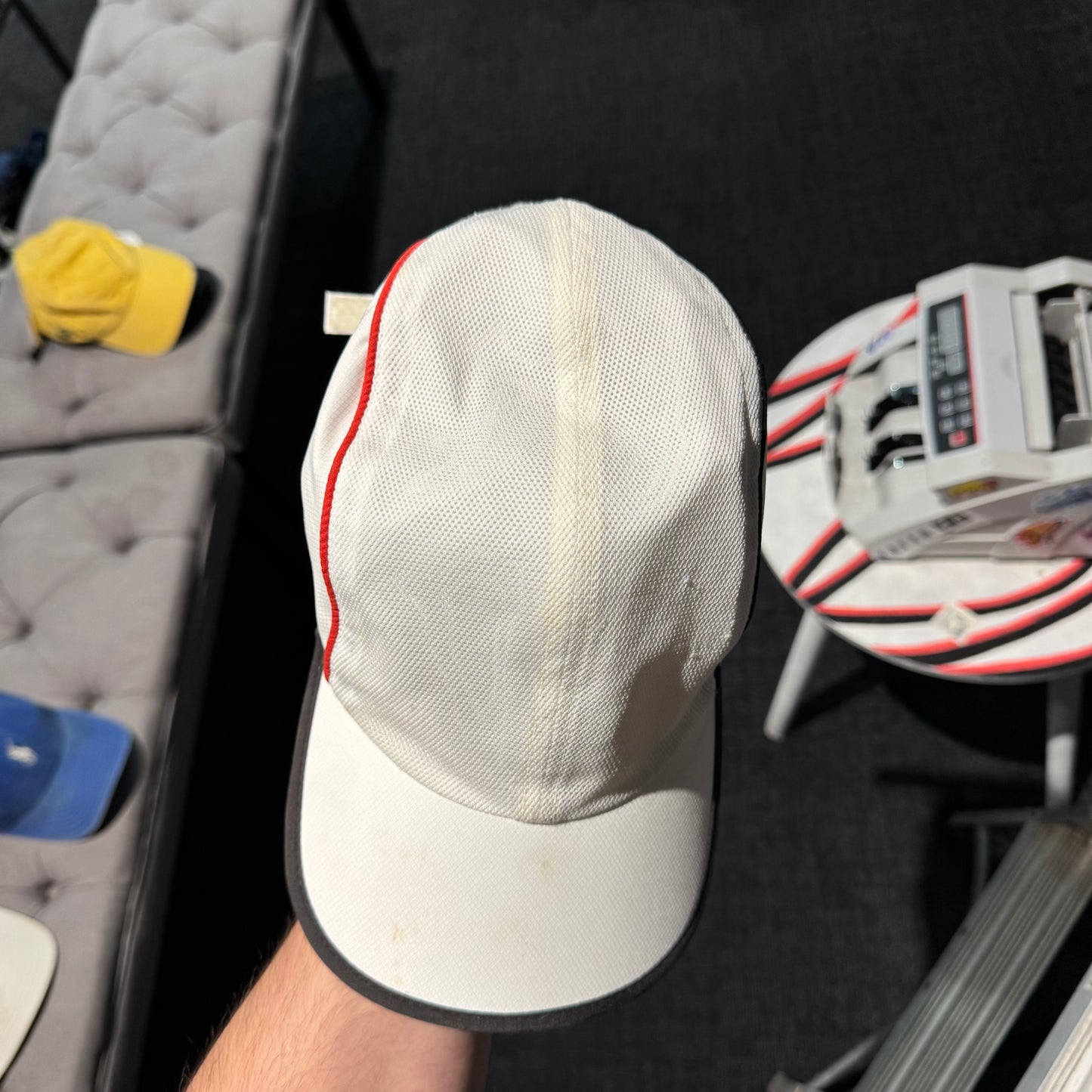Lacoste Sport Mesh Cap 'White Red' (Second Hand)