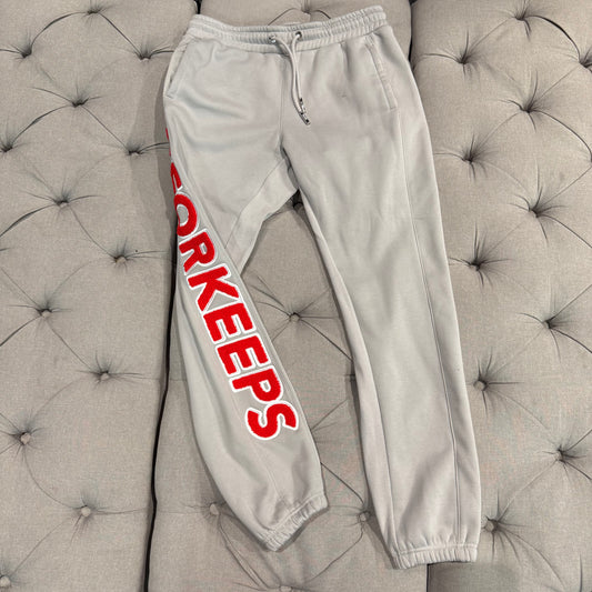 Geedup Play For Keeps Track Pants 'Grey Red' (Second hand)