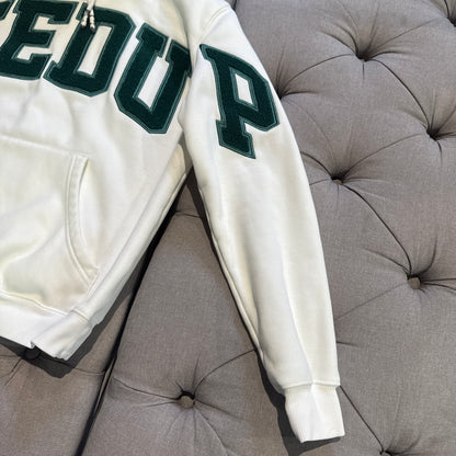 Geedup Team Logo Hoodie 'White Green' (Second hand)