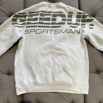 Geedup Sportsman Crewneck 'White Grey' (Second hand)
