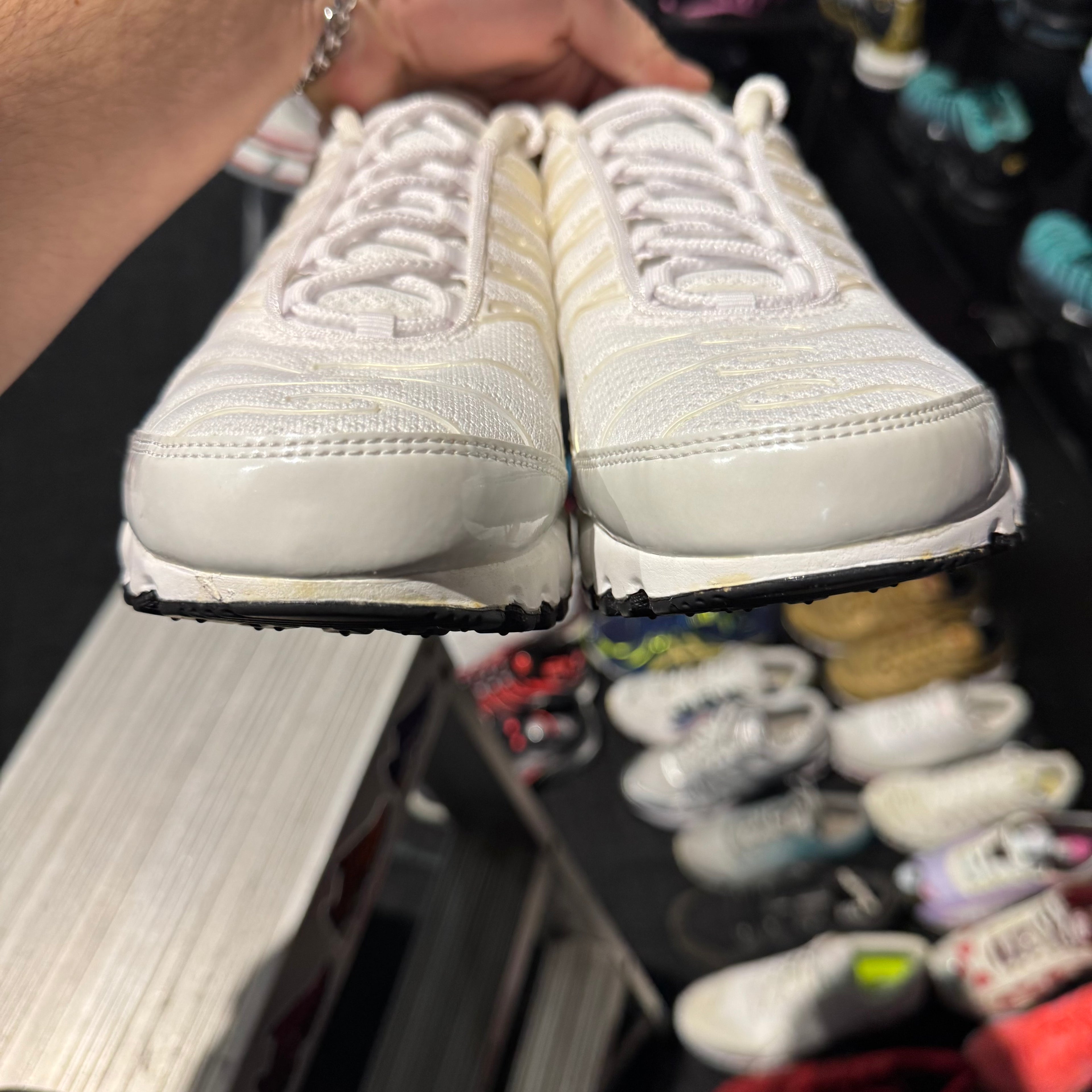 Nike Air Max Plus TN 'Premium Triple White' (Brand New)