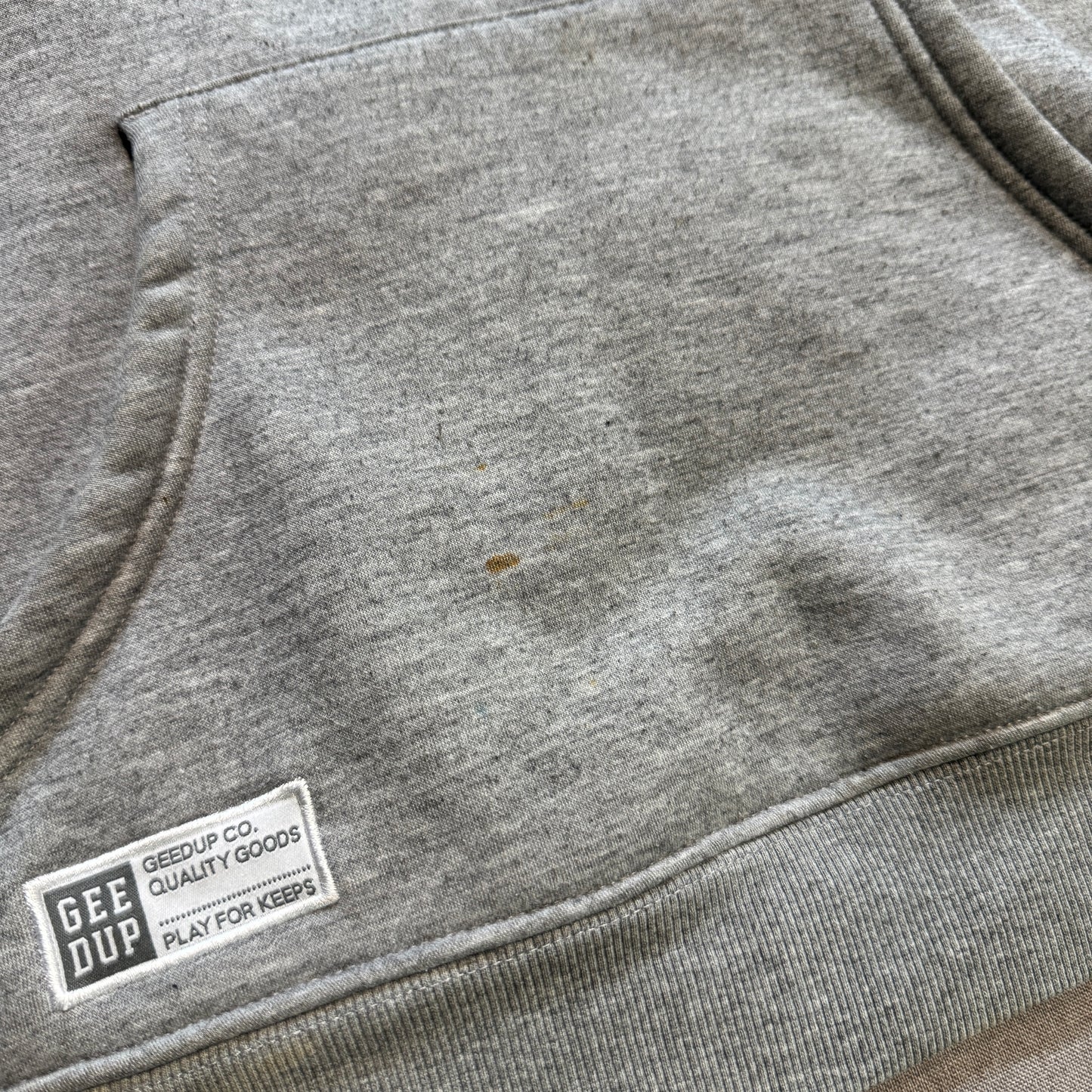 Geedup Team Logo Hoodie 'Grey Black' (Second hand)