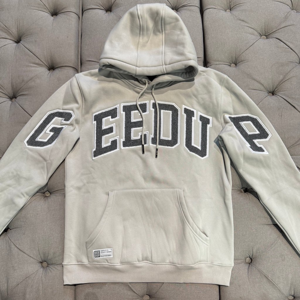 Geedup Team Logo Hoodie 'Grey Monochrome' (Brand New)
