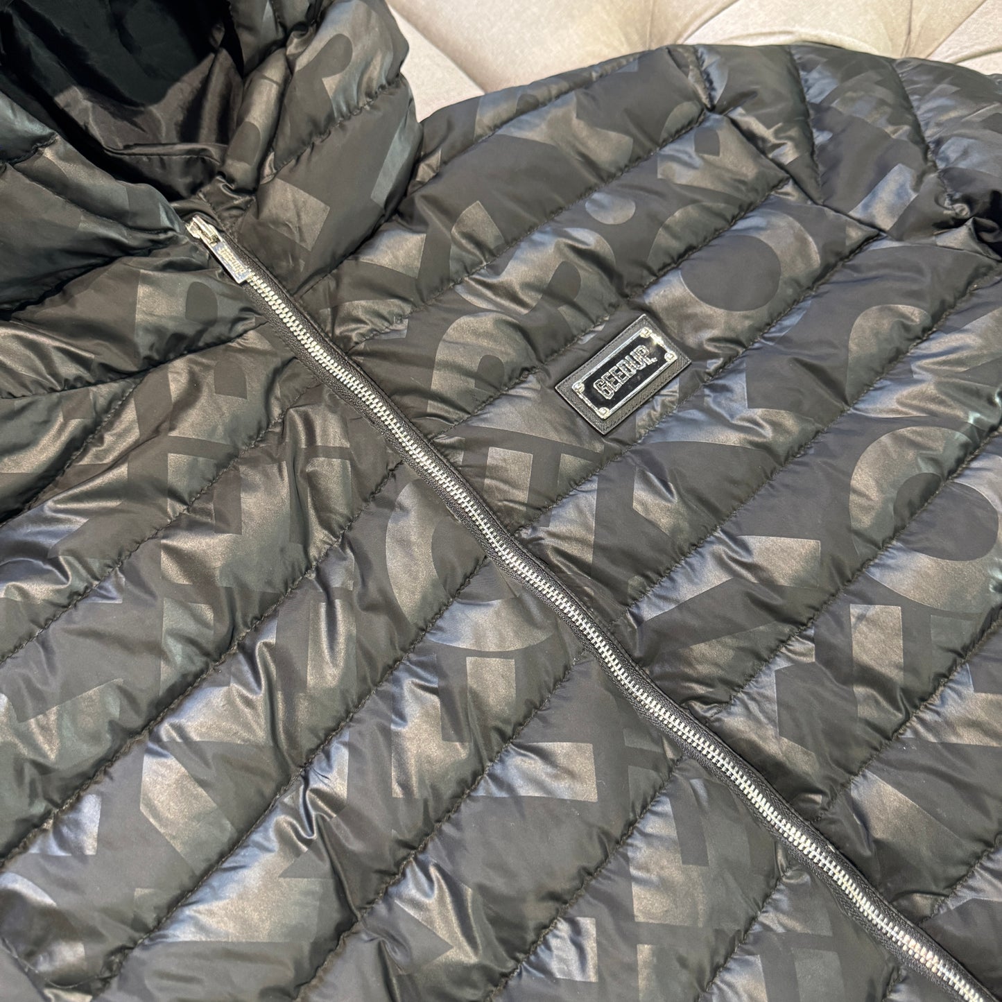 Geedup Monogram PFK Puffer Jacket 'Black' (Second hand)