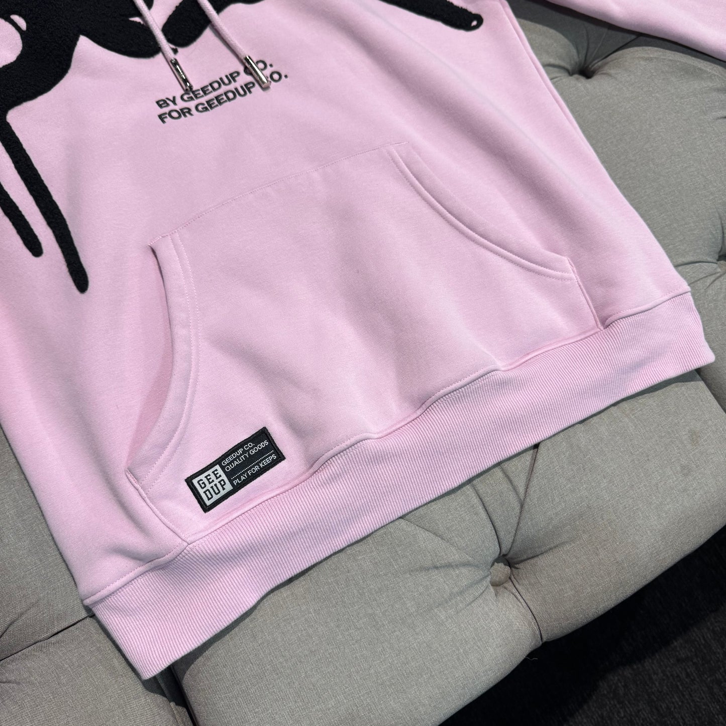 Geedup Handstyle Hoodie 'Lavender Black' (Second hand)