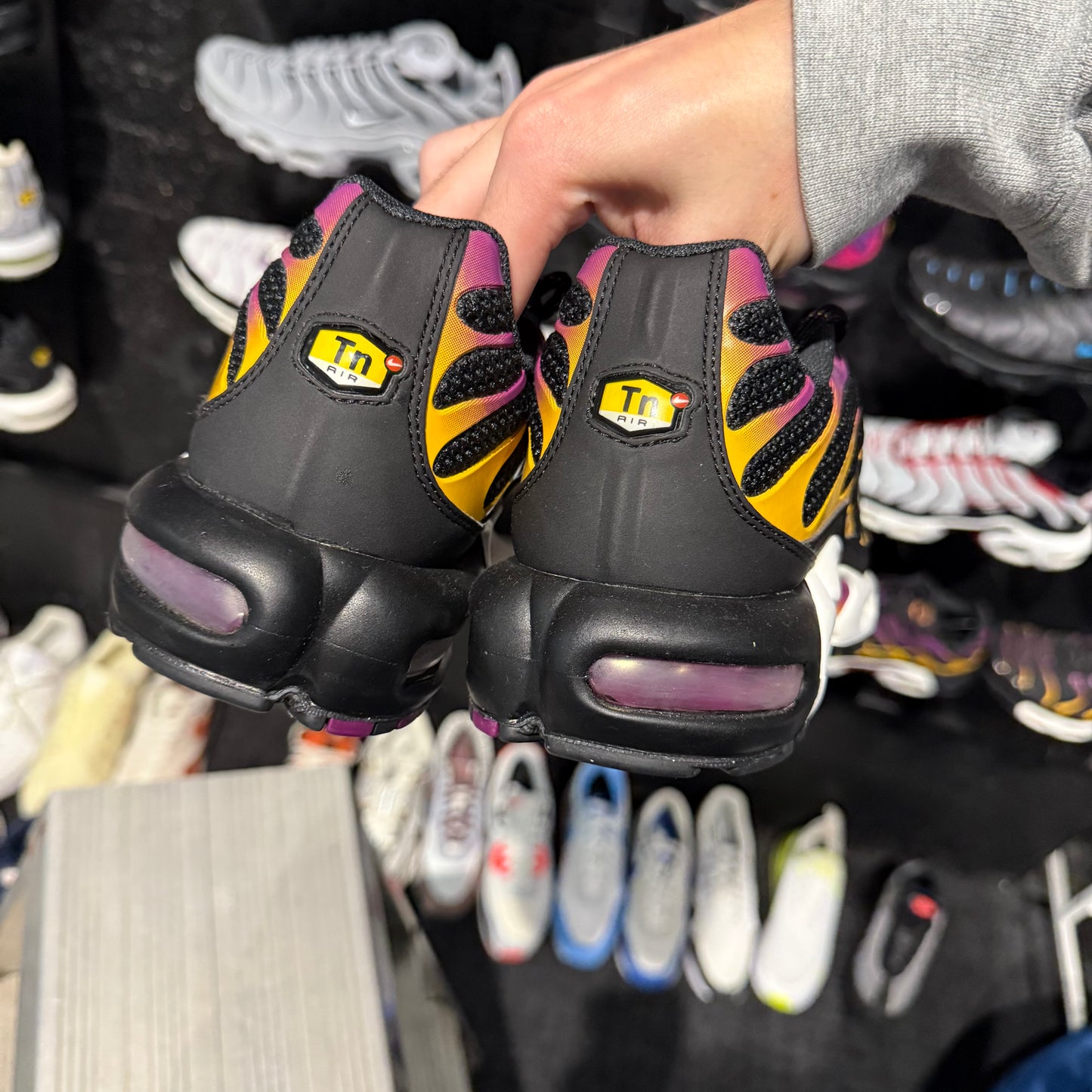 Nike Air Max Plus TN 'Black University Gold Viotech Purple' (Brand New)