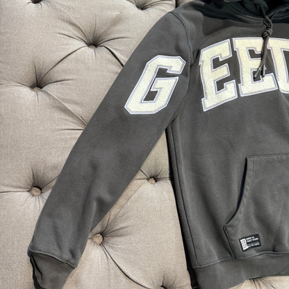 Geedup Team Logo Hoodie 'Asphalt Grey White' (Second hand)