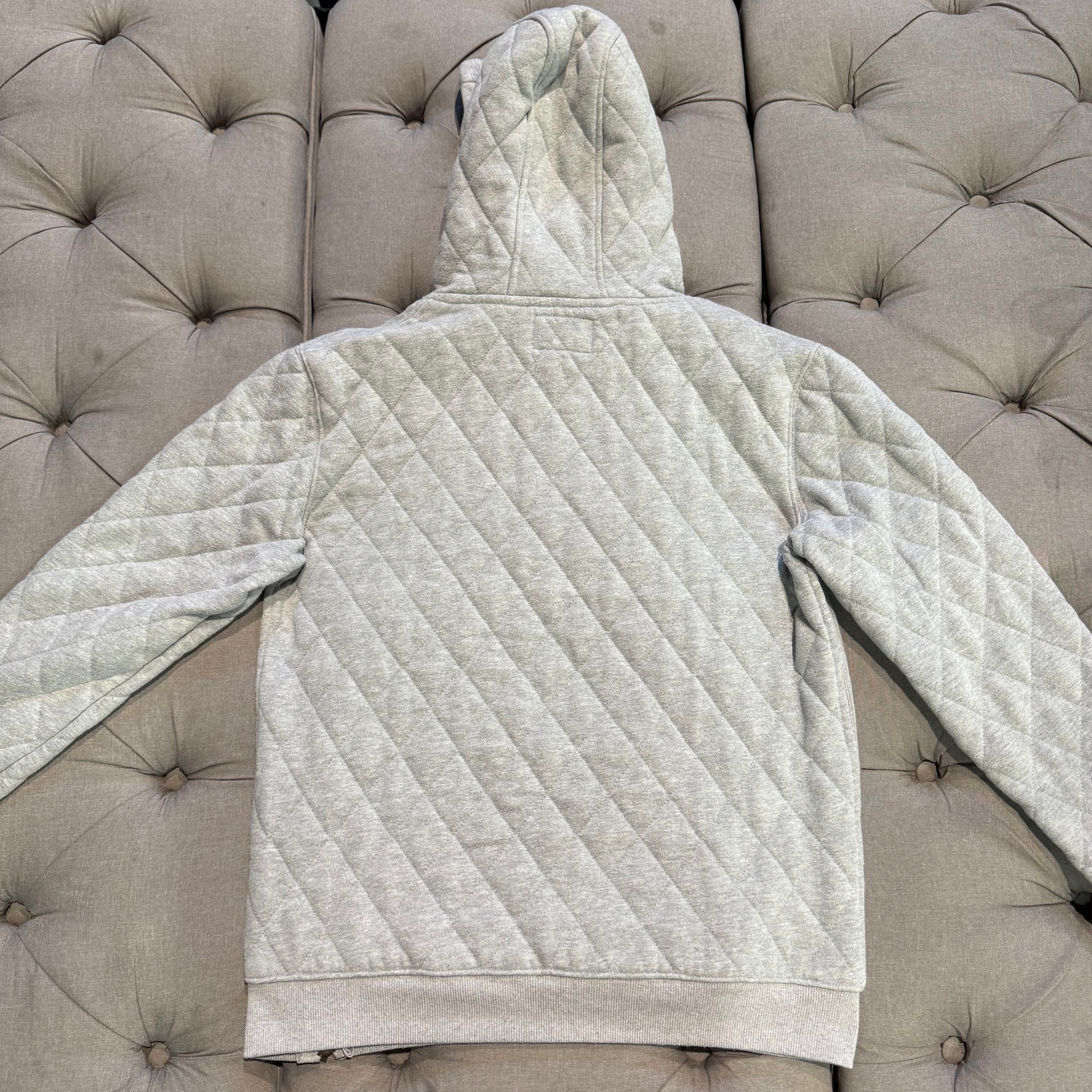 Geedup Quilt Logo Hoodie 'Grey' (Second hand)