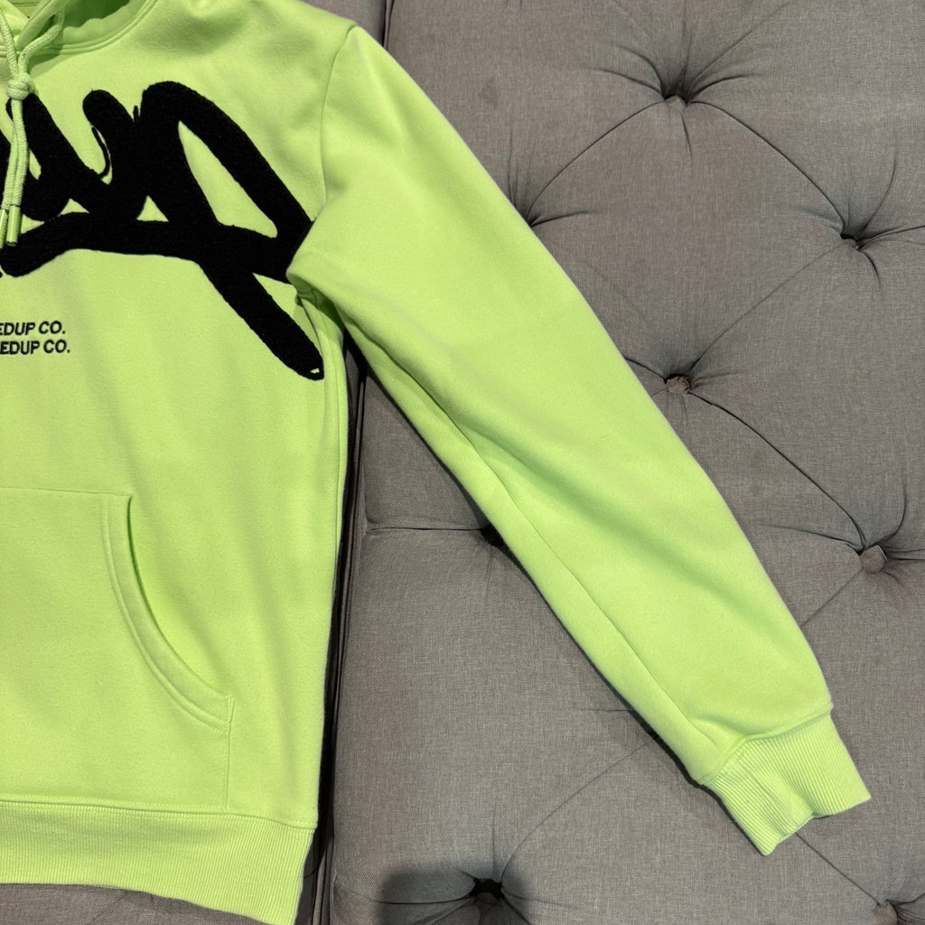 Geedup Handstyle Hoodie 'Pastel Green Black' (Second hand)