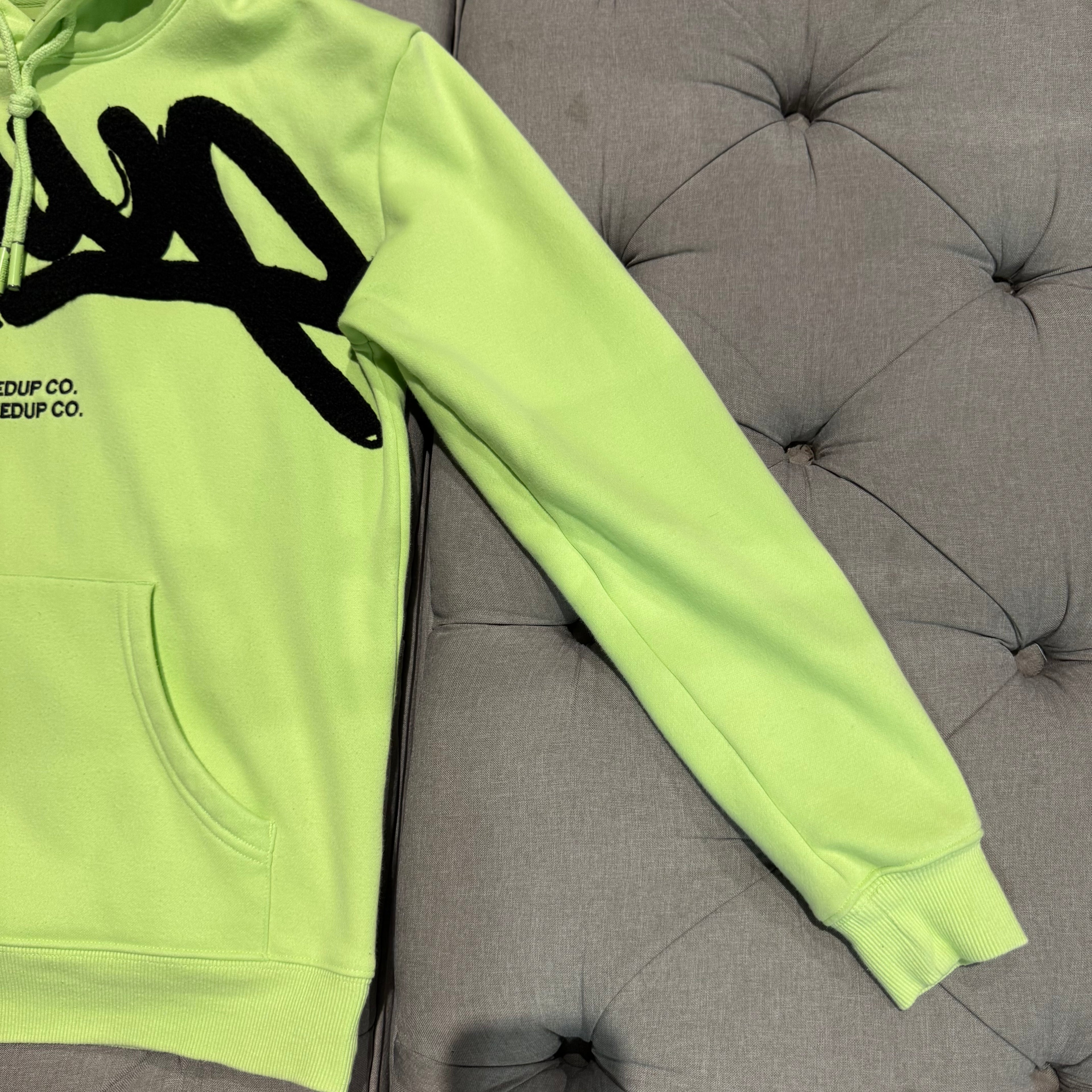 Geedup Handstyle Hoodie 'Pastel Green Black' (Second hand)