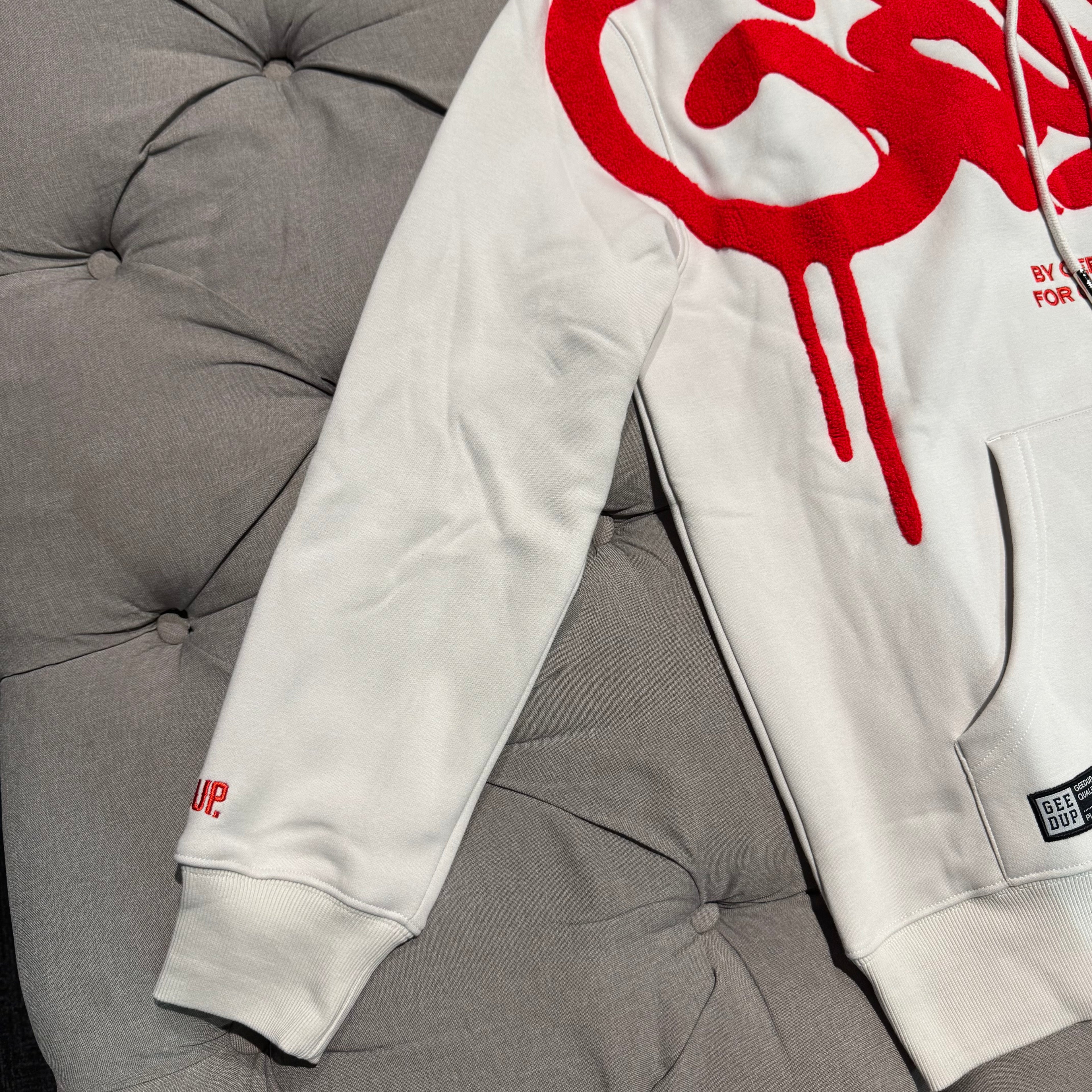 Geedup Handstyle G Hoodie 'Grey Red' (Brand New)