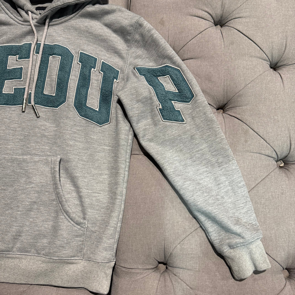 Geedup Team Logo Hoodie 'Grey Teal' (Second hand)