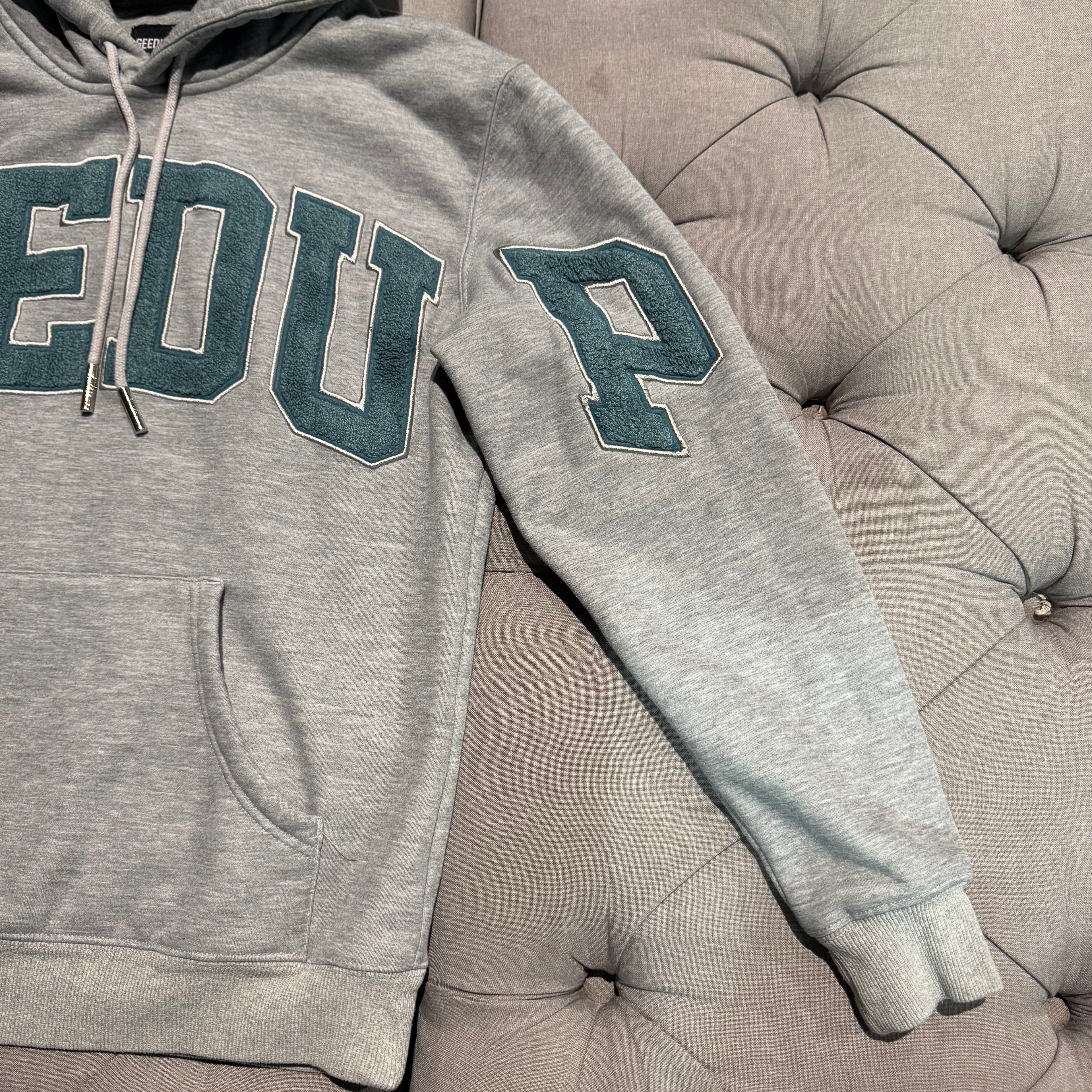 Geedup Team Logo Hoodie 'Grey Teal' (Second hand)