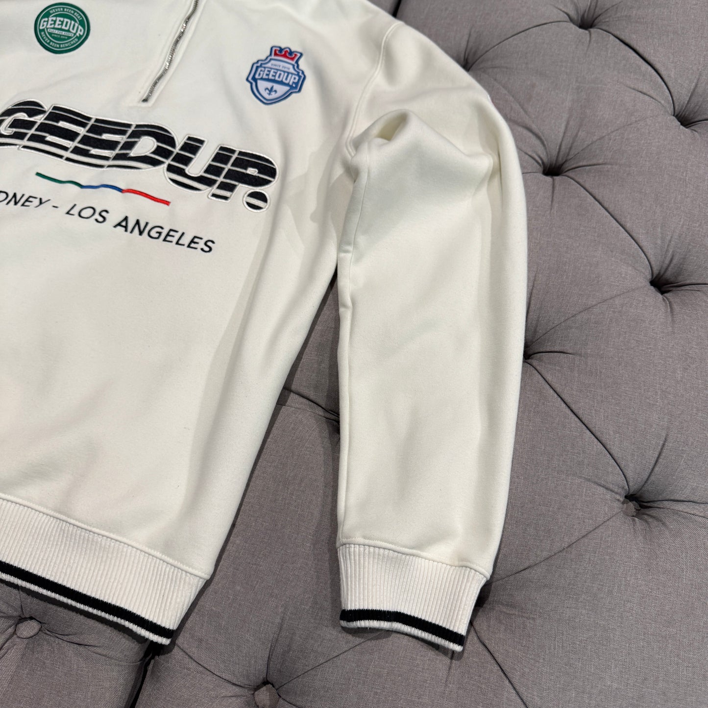 Geedup Sportsman Quarter Zip 'Cream' (Second hand)